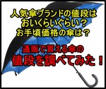 通販で買えるおしゃれなレディース傘！人気ブランドの値段は？